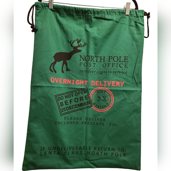 Santa bag - North Pole Post Office - Picture 1 of 2